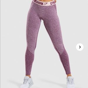 Gymshark flex leggings dark ruby marl